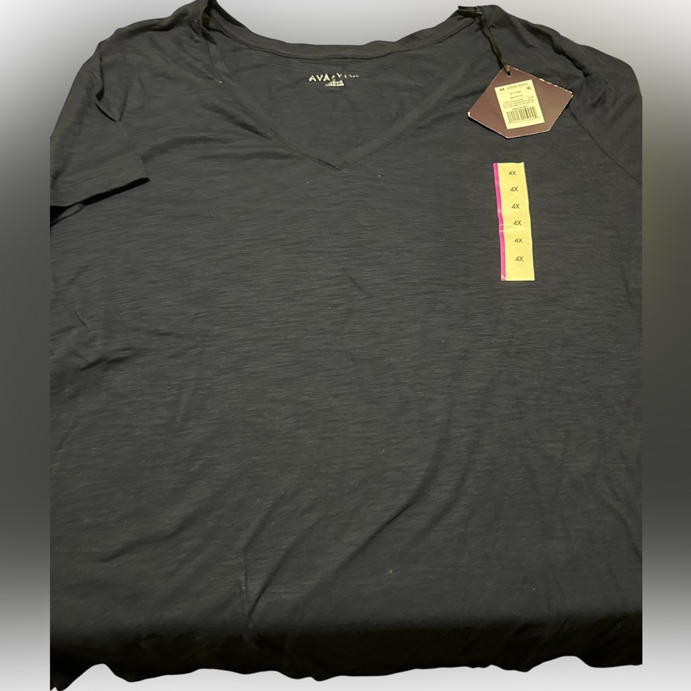 V-Neck Navy Blue T-shirt.